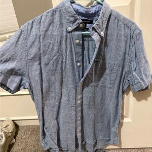 Tommy Hilfiger Light Blue Casual Button-Down Shirt